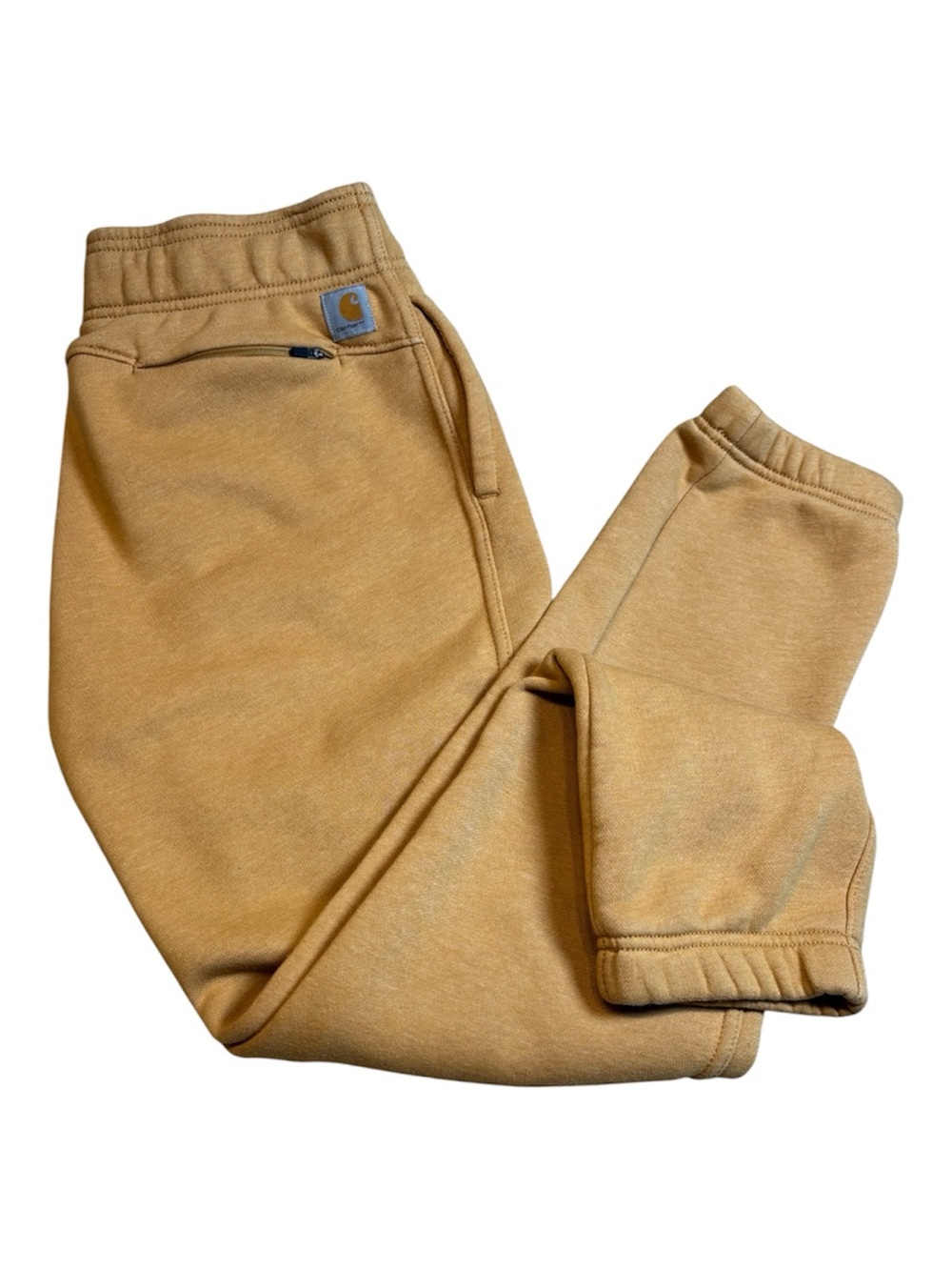 Carhartt Women's Relaxed Fit Fleece Jogger Sweatpants Small Tan Brown Like New